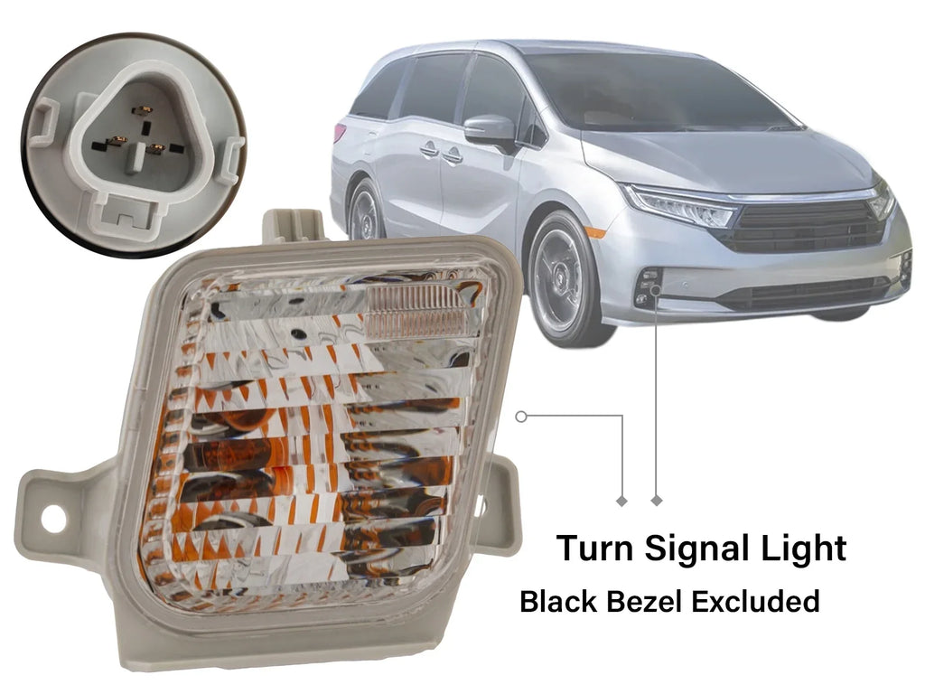 APA Replacement Turn Signal Light for 2021 2022 2023 Honda Odyssey Passenger Right Side 33300THRA31 HO2531134