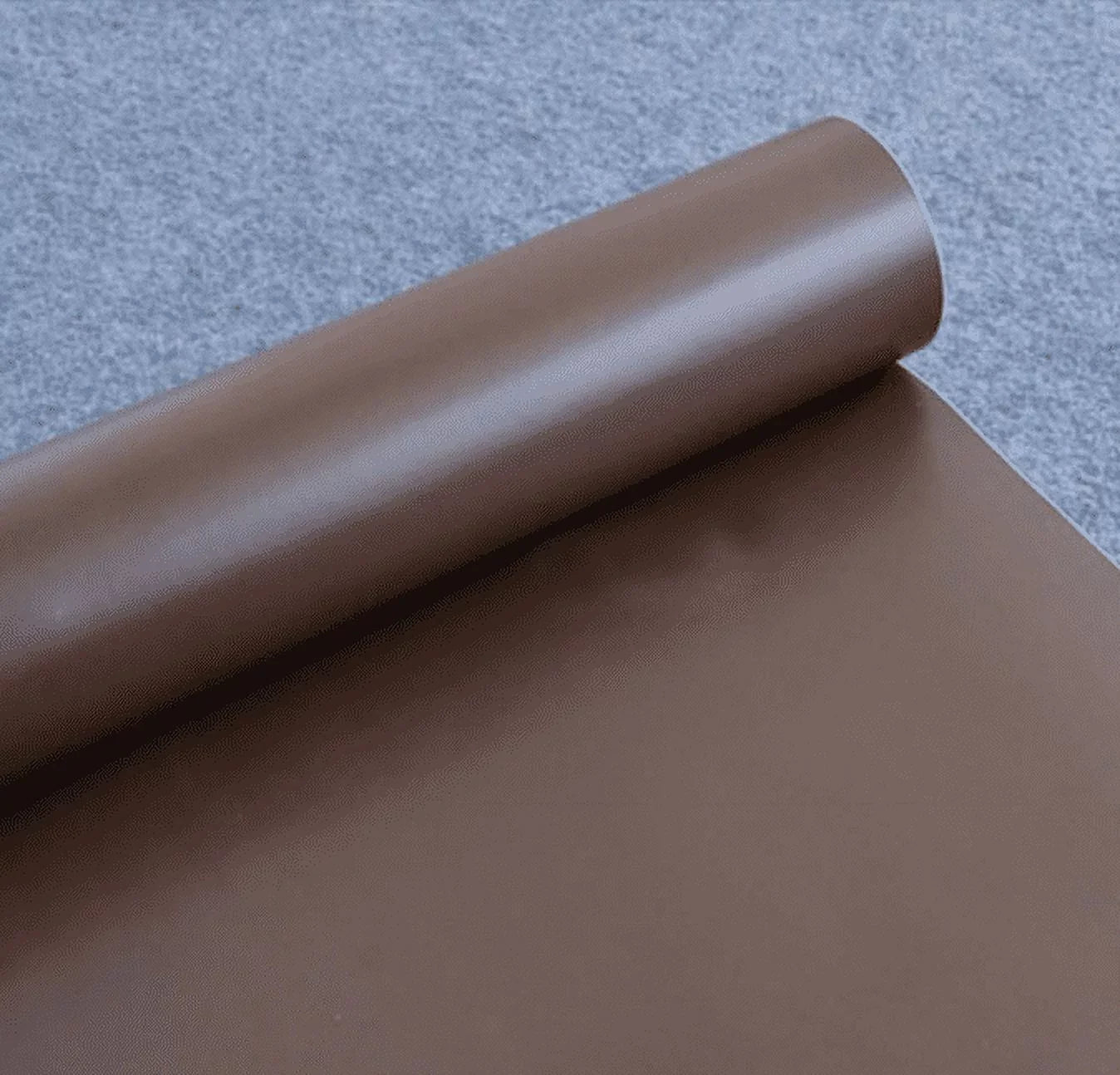 MOYISHI Solid Brown Furniture Paper Self-Adhesive Shelf Liner Wardrobe Sticker 17.7 Inch by 9.8 Feet