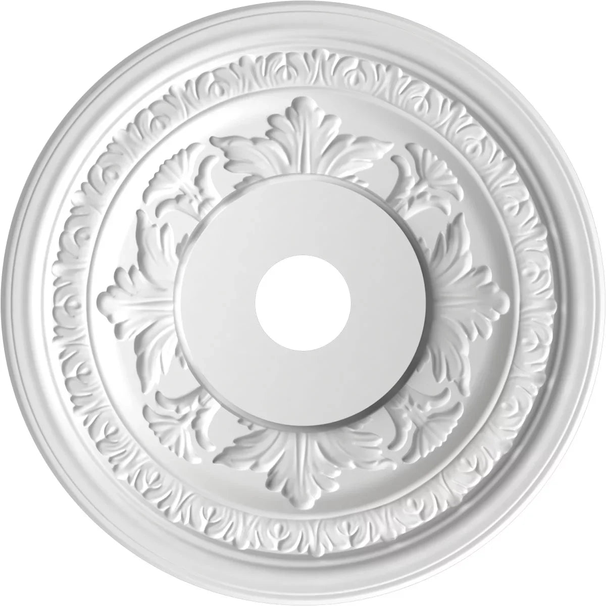 Ekena Millwork 22"OD x 3 1/2"ID x 1"P Baltimore Thermoformed Plastic Ceiling Medallion (Fits Canopies up to 7 3/4"), Metallic Gold Rush