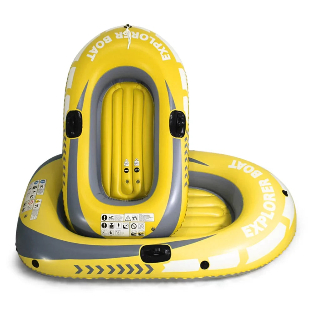 Air-filled Boat Fishing Boat for 1 Adult & 1 Child Summer Fun Boat Canoe Kayak