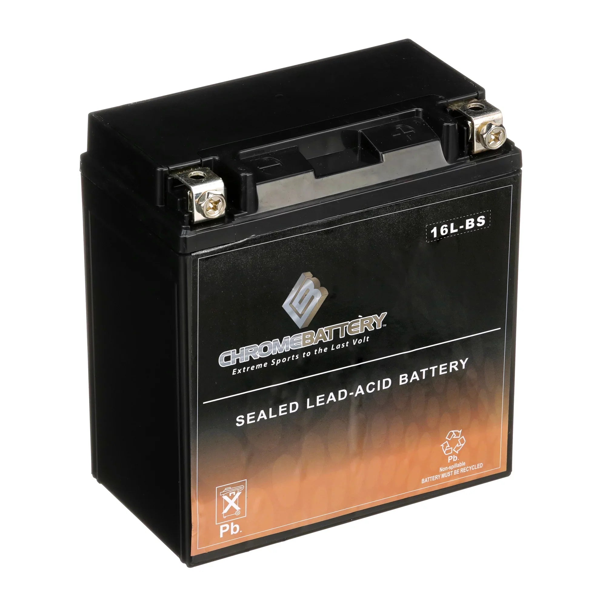 Chrome Battery YTX16L-BS (16L-BS 12 Volt,14 Ah, 230 CCA) Jet Ski Battery for Kawasaki 750cc Jh750 Ss St Xi Xir 1995