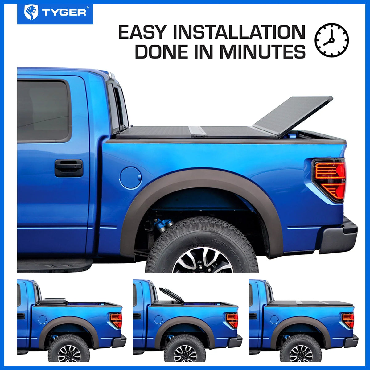 Tyger Auto T5 Alloy Hardtop Truck Bed Tonneau Cover Compatible with 2014-2018 Chevy Silverado / GMC Sierra 1500; 2015-2019 2500 HD 3500 HD; 2019 LD/Limited | 6'6" Bed | TG-BC5C3007 | Aluminum