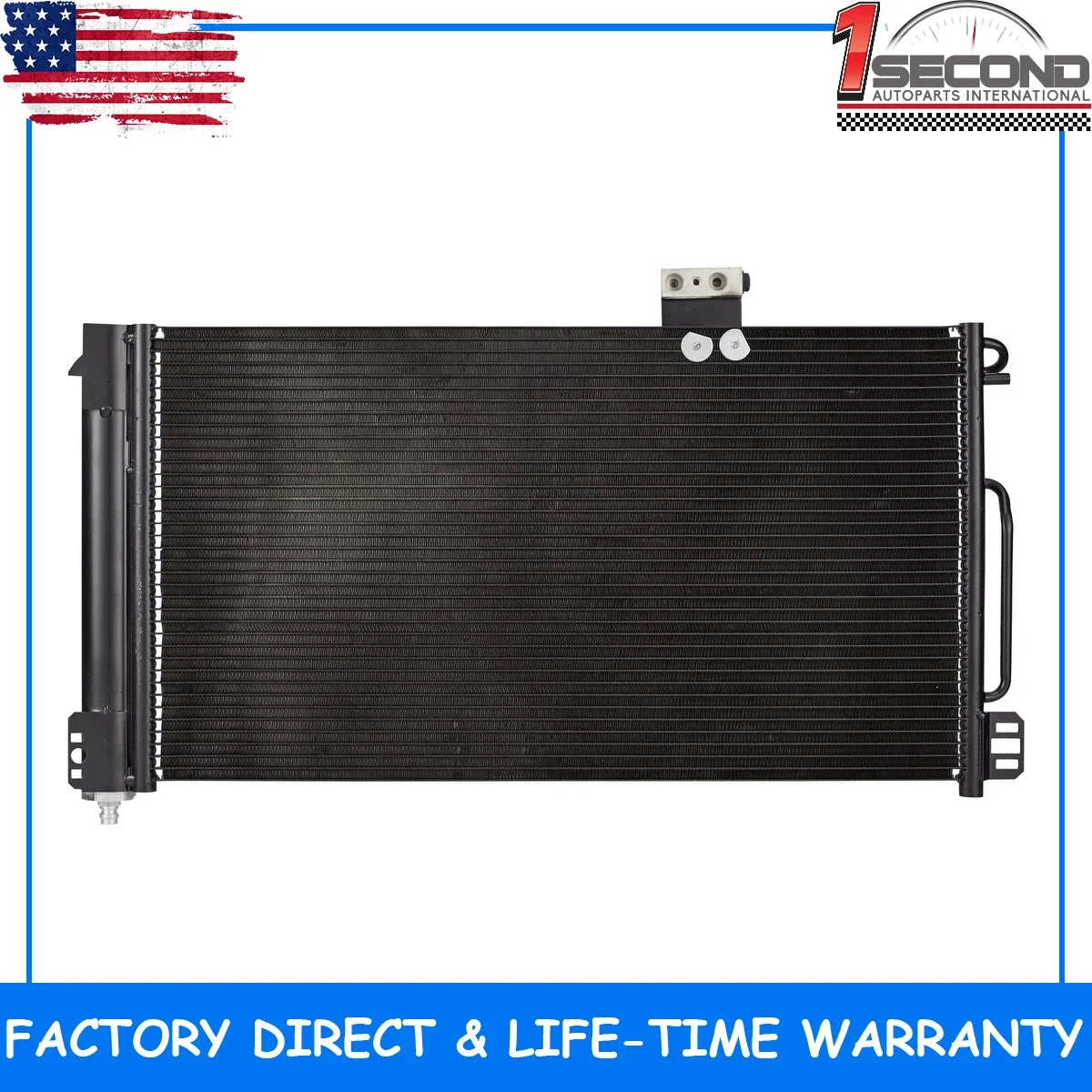 1second Condenser Compatible with Mercedes-Benz SLK55 AMG 2005-2011 08 09 10 11 V8 5.5L 3268