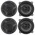 (4) Rockville RV5.3A 5.25" 3-Way Car Speakers 1200 Watts/200 Watts RMS CEA Rated