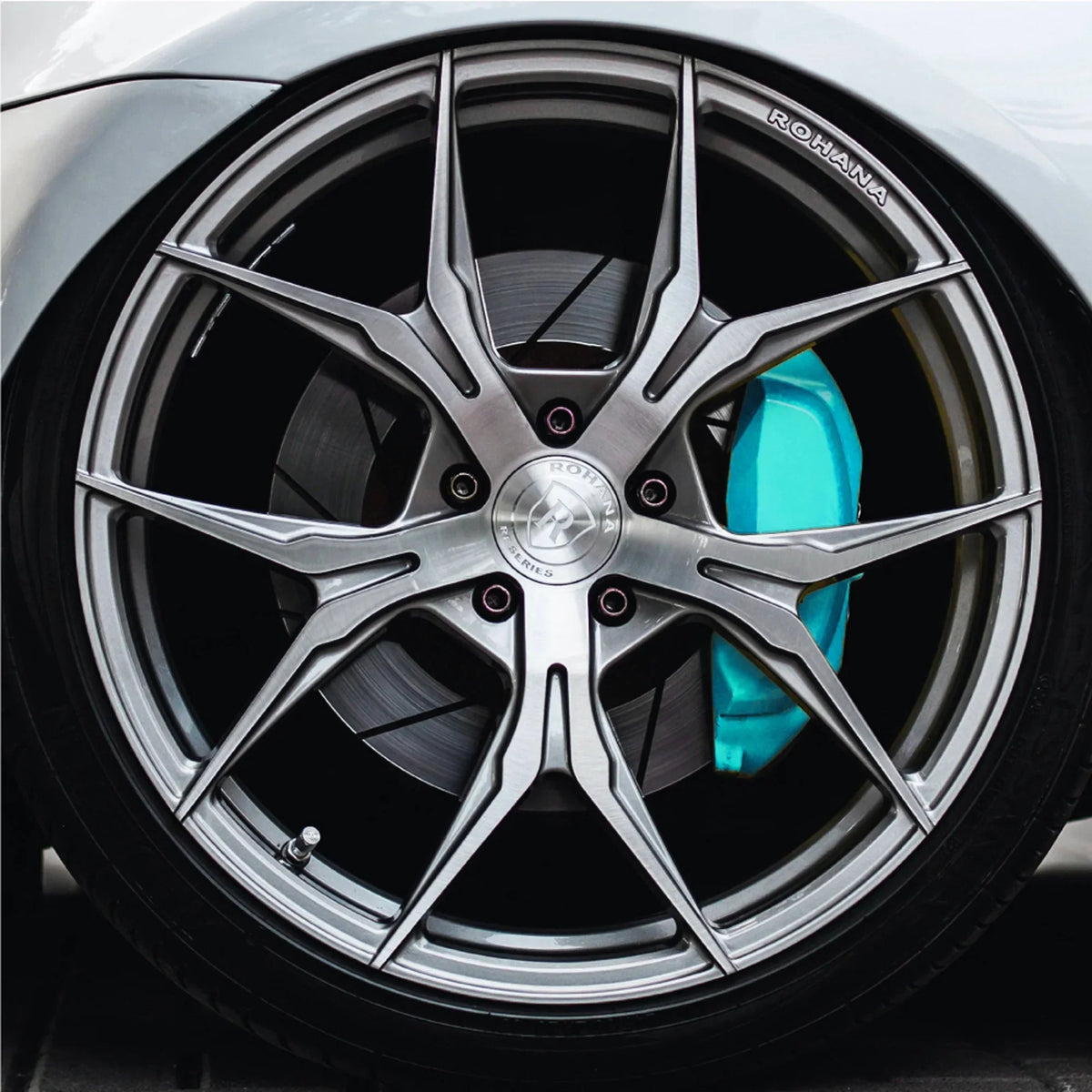 ERA Paints Teal Brake Caliper Coating Kit With Omni-Curing Catalyst - 2K Aerosol High Gloss Chemical Resistant and Extremely Durable Against Color Fade and Brake Fluid