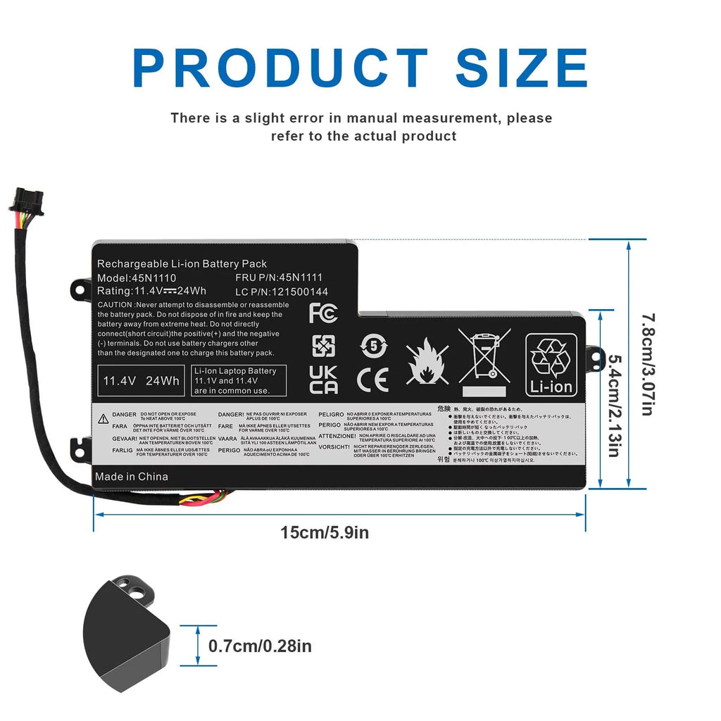 Battery For ThinkPad T450S T460 45N1108