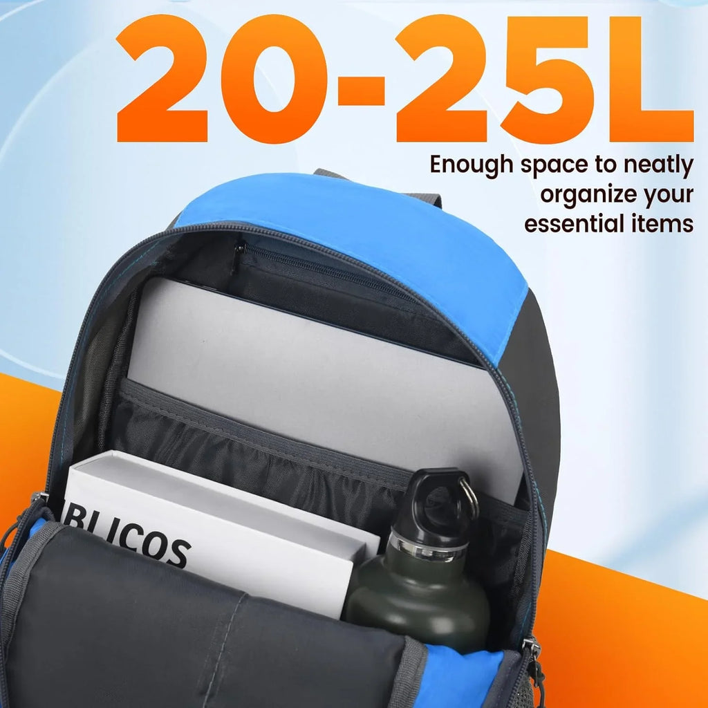 sunhiker Cycling Hiking Backpack Water Resistant Travel Backpack Lightweight SMALL Daypack M0714 Small Blue