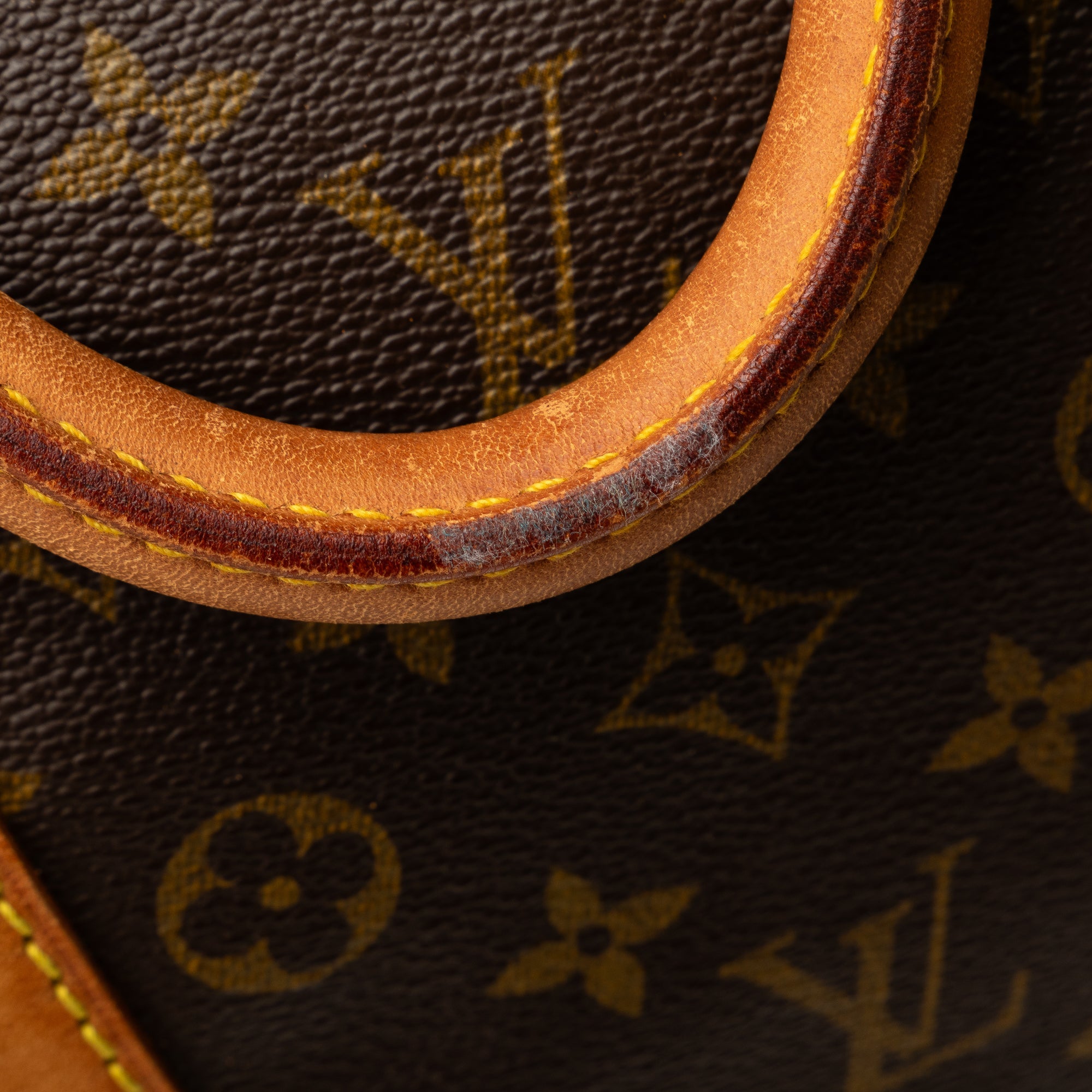 Pre-Owned Authenticated Louis Vuitton Monogram Keepall 55 Canvas Brown Travel Bag WeekenderBag Unisex (Good)