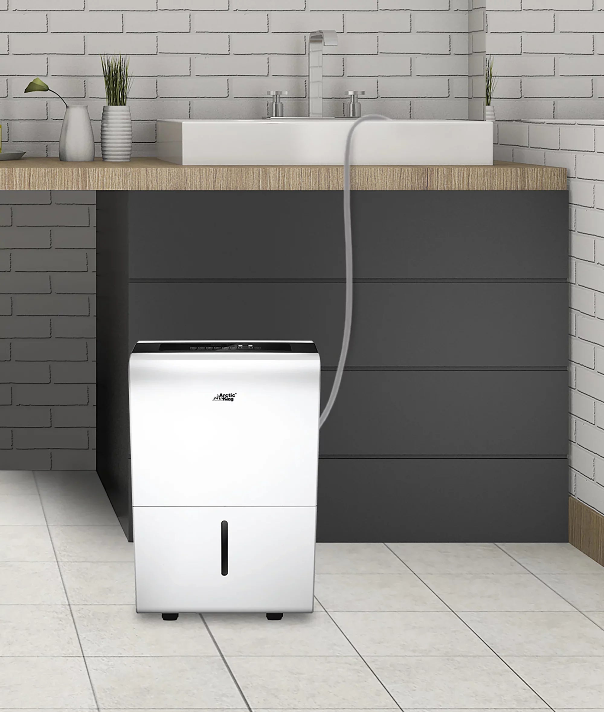 Restored Arctic King 50 Pint Energy Star Dehumidifier with Pump for Wet Areas, WDP50AE1N-P (Refurbished)