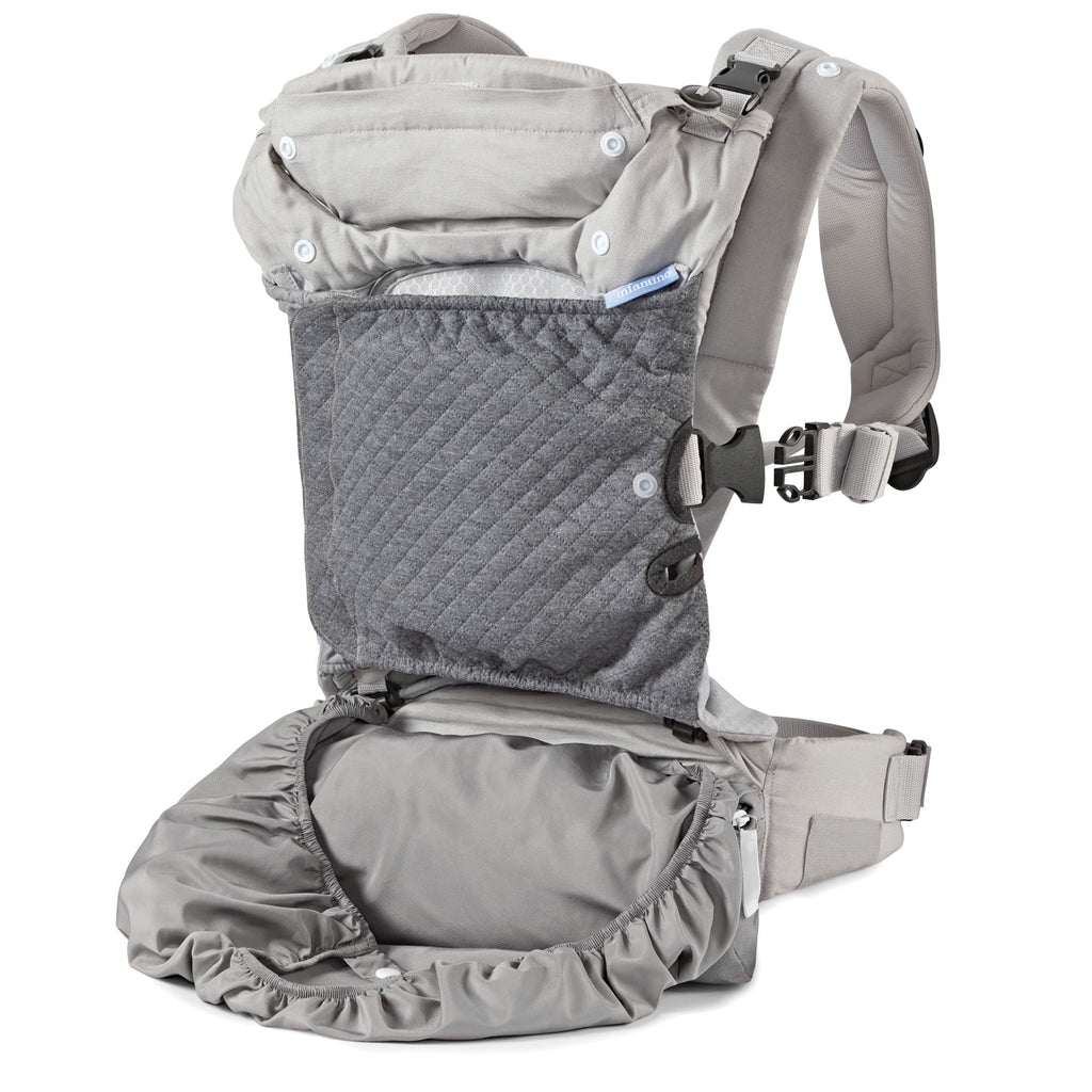 Infantino in-Season-5 Layer Ergonomic Baby Carrier, 4-Position, 8-40lb, Unisex, Gray