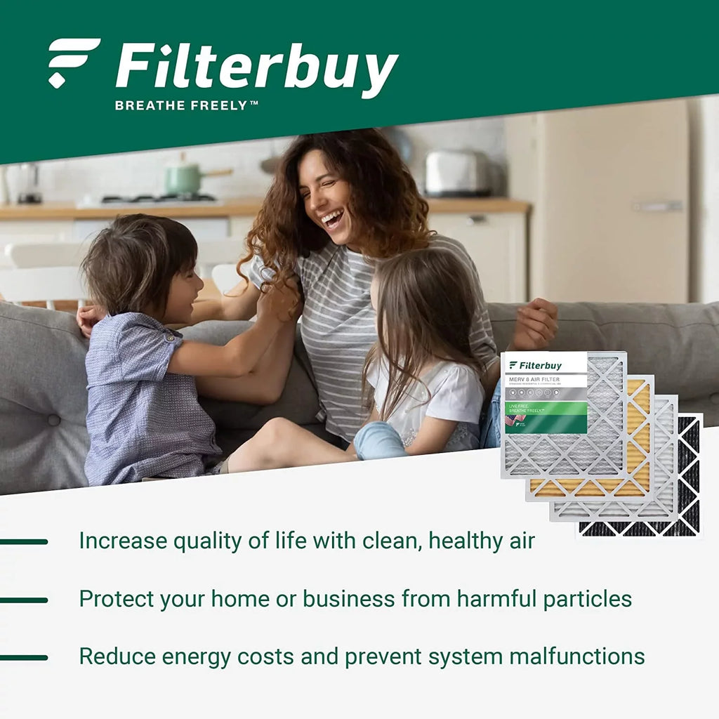 Filterbuy 14.5x27x5 MERV 11 Pleated HVAC AC Furnace Air Filters for Trane, American Standard, Honeywell, and Accumulair (2-Pack)
