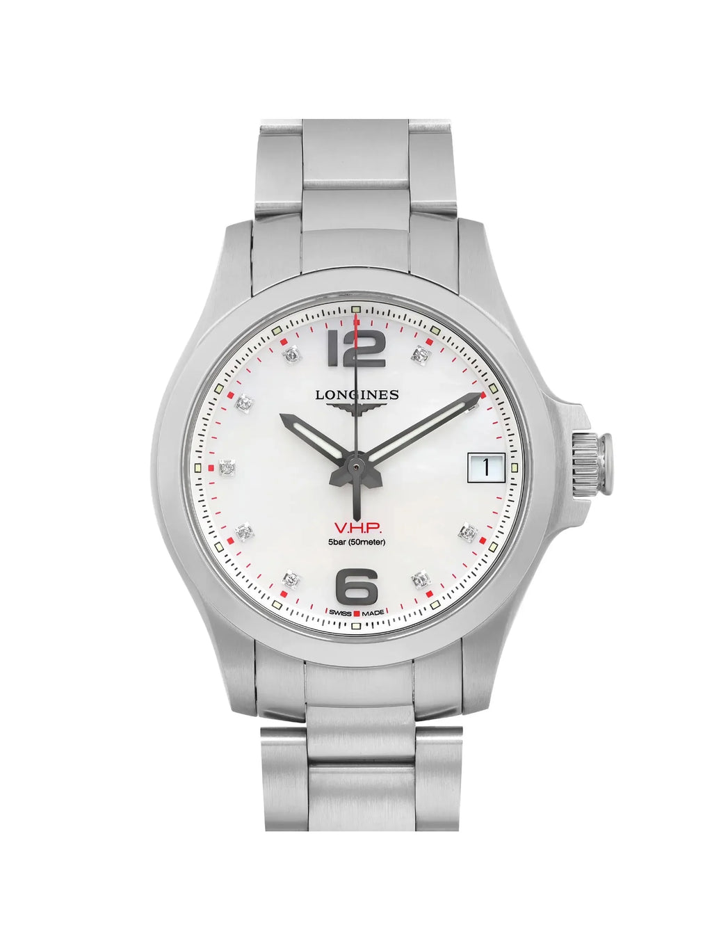Pre-owned Longines Conquest V.H.P. 36mm Ladies Watch L3.316.4.87.6 (Like New)