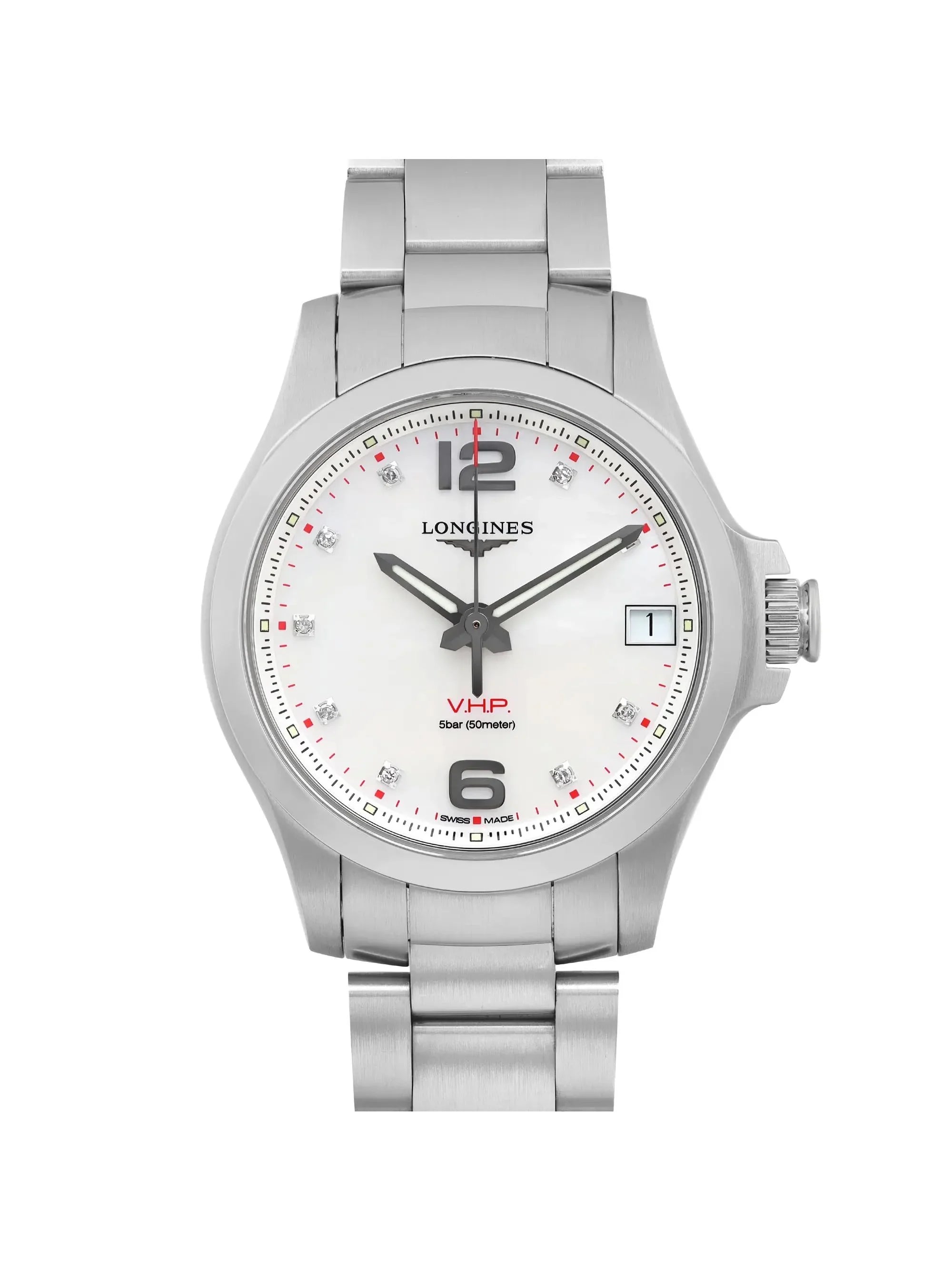 Pre-owned Longines Conquest V.H.P. 36mm Ladies Watch L3.316.4.87.6 (Like New)