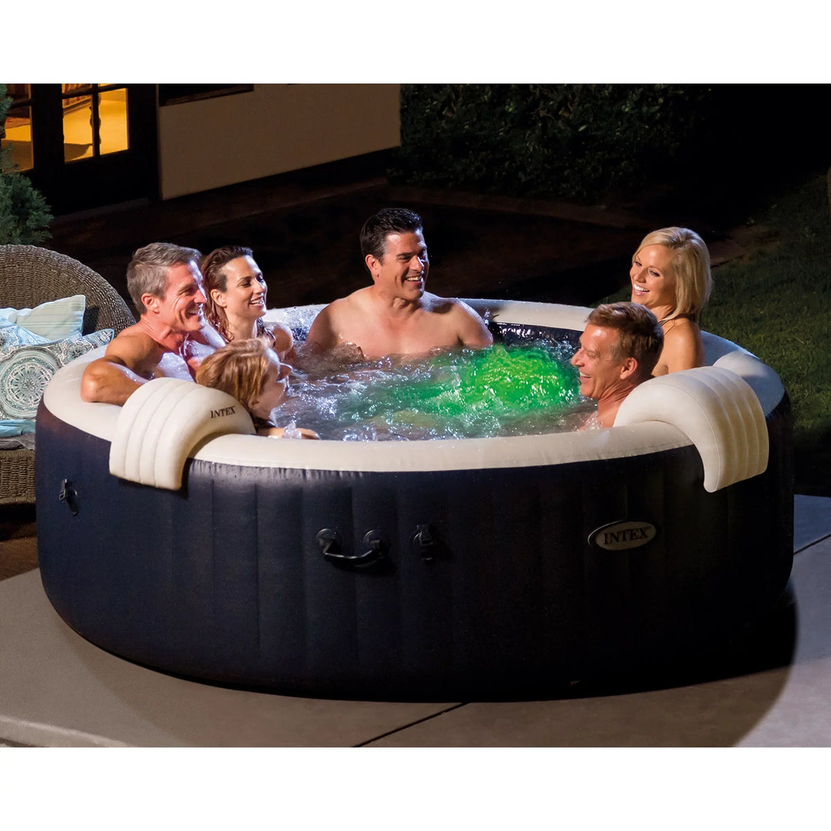 Intex PureSpa Plus Blow-up Bubble Jet Spa & Replacement Filters (6 Pack)
