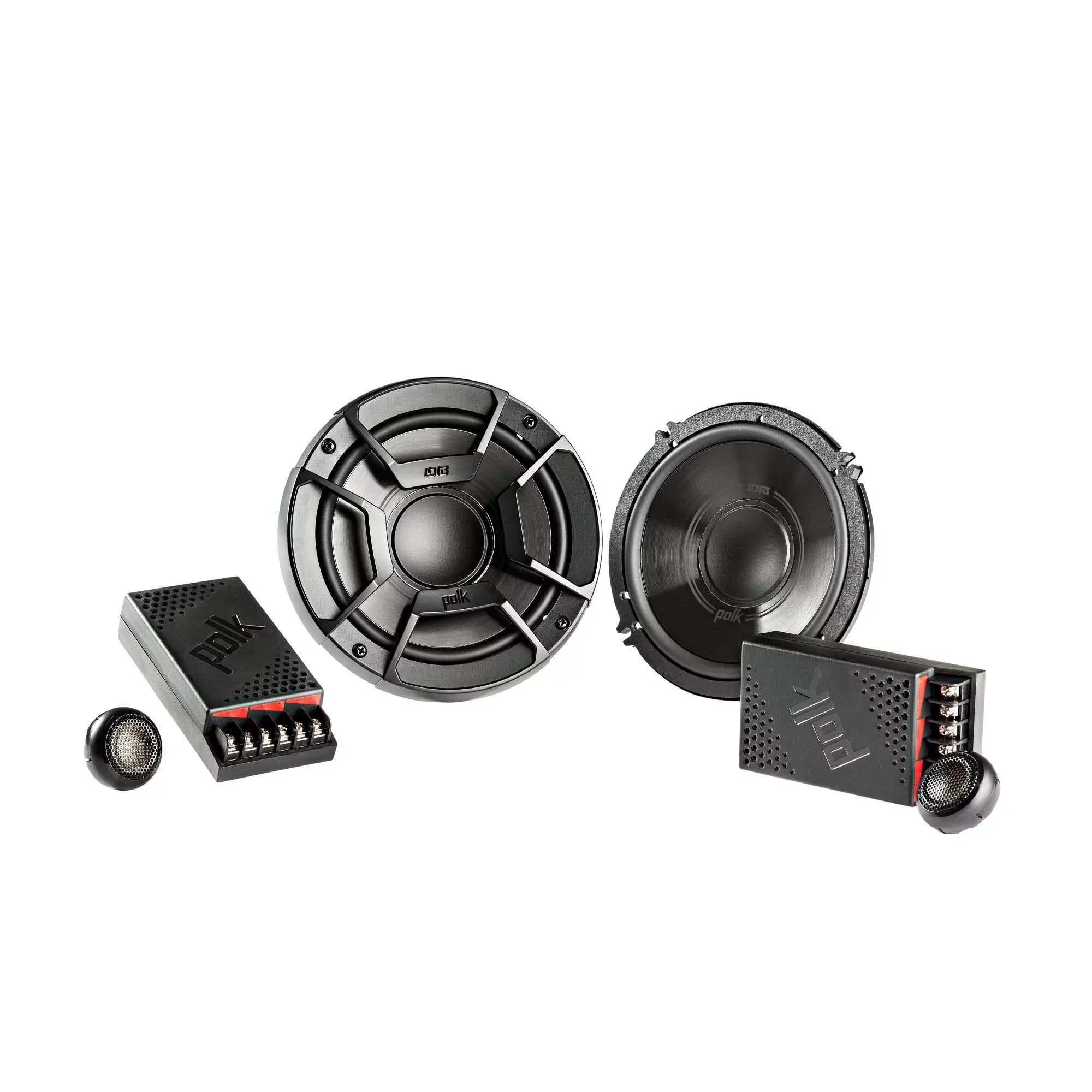 Polk Audio - A Pair Of DB6502 6.5" Components and A Pair Of DB462 4x6" Coax Speakers - Bundle Includes 2 Pair