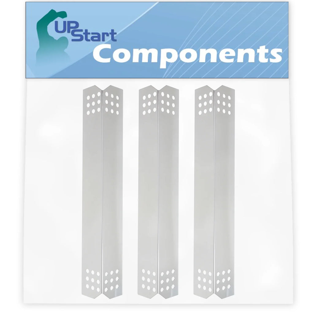 3-Pack BBQ Grill Heat Shield Plate Shelter Replacement Parts for Jenn Air 720-0720 - Old - Compatible Barbeque Stainless Steel Flame Tamer, Flavorizer Bar, Vaporizer Bar, Burner Cover 16 1/8"