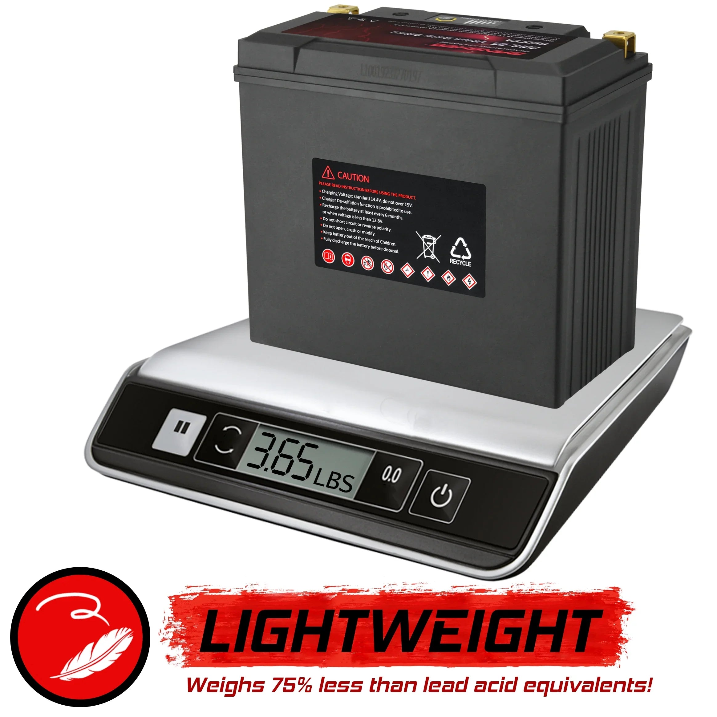 Banshee 20L-BS LiFePO4 Motorsports Battery Compatible with Yamaha GP1800R 2019 to 2019