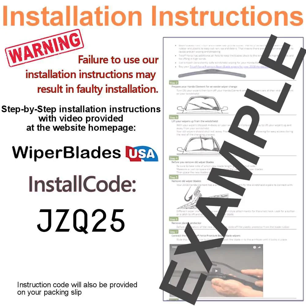 2019 Cadillac XT5 Performance Beam Wipers (Set of 3) w/Rear Wiper