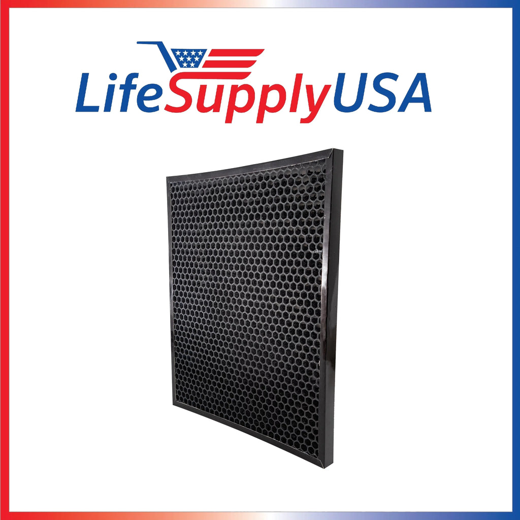 LifeSupplyUSA 17" HEPA Air Filter MERV 17 Replacement with AD Carbon Gas Trap for VOC Purifier