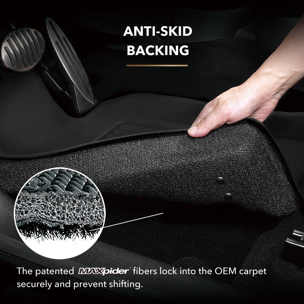 3D MAXpider KAGU Floor Mat (BLACK) compatible with MAZDA CX-9 6-SEATS 2020-2023 - Third Row