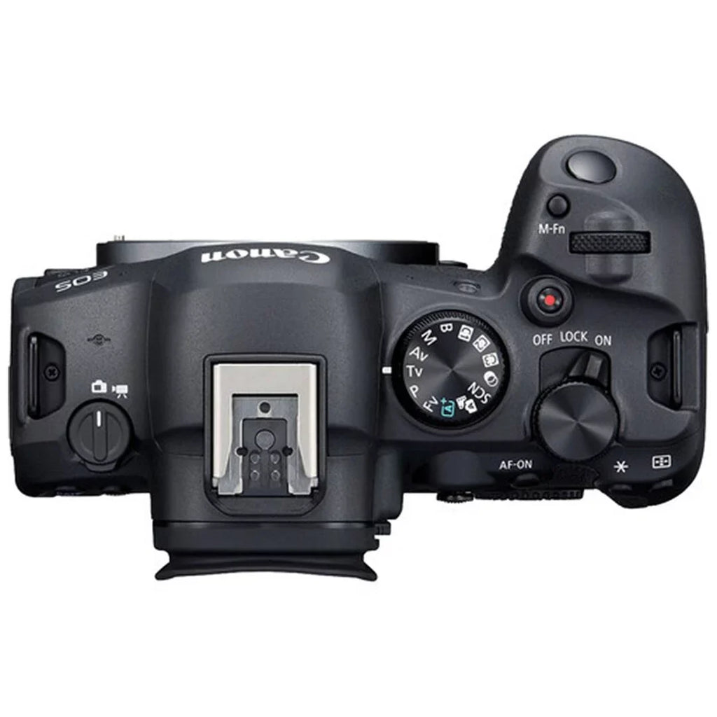 Canon EOS R6 Mark II Mirrorless Camera with RF 24-105mm Lens + SanDisk 64GB Memory Card + Case + LED Flash + ZeeTech Accessory Bundle