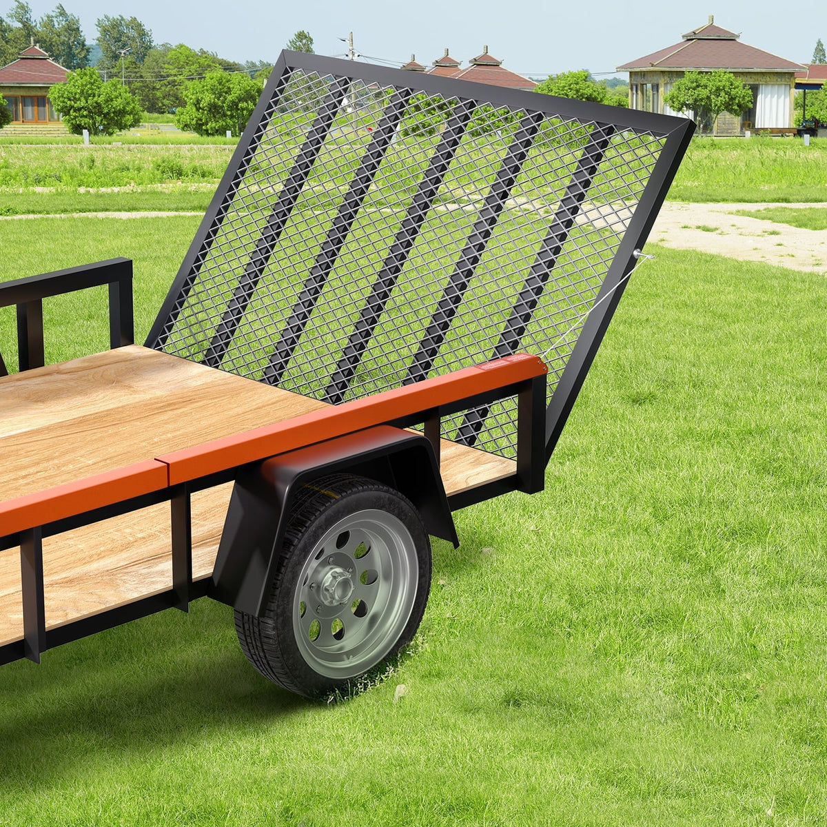BENTISM Tailgate Utility Trailer Gate & Ramp Lift Assist System 180 lbs Capacity