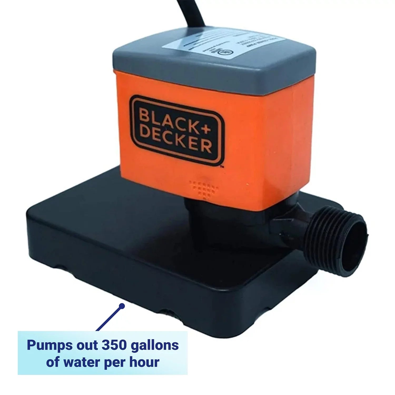 Black+Decker 350 GPH Submersible Pool Cover Pump