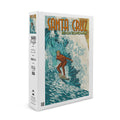 Santa Cruz, California, Stylized Surfer (19x27 inches, Premium 500 Piece Jigsaw Puzzle for Adults and Family, Made in USA)