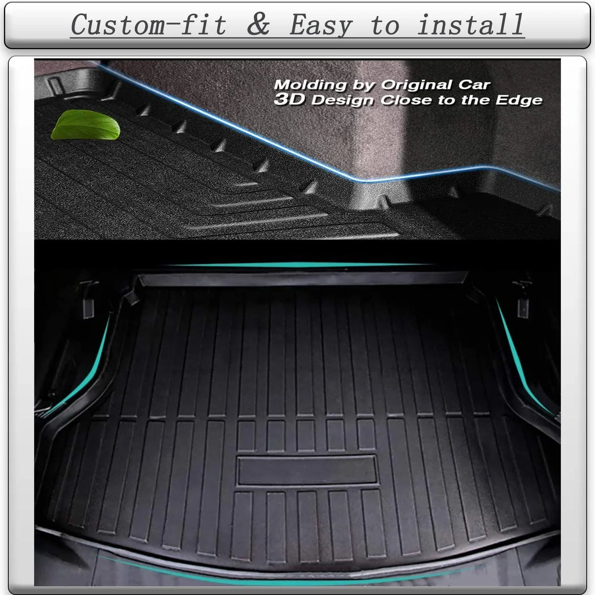 TPO Cargo Mats Cargo Liner Protection For 2017-2022 Honda CRV All Weather No Hybrid