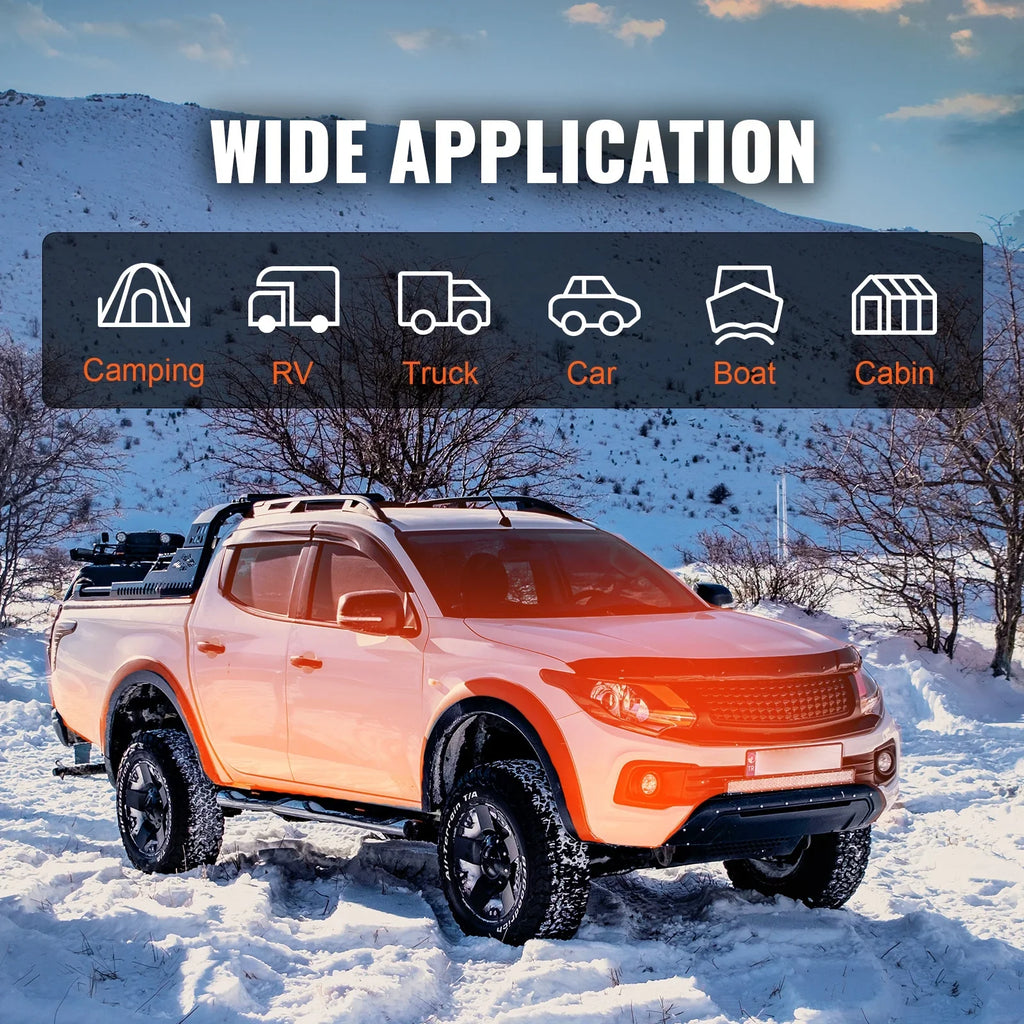 8kW Diesel Air Heater, Bluetooth App Controlled All-in-One Diesel Heater with Auto Height Adjustment, Remote Control and LCD, Portable Parking Heater for Home RV Trailer Camper Van Boat
