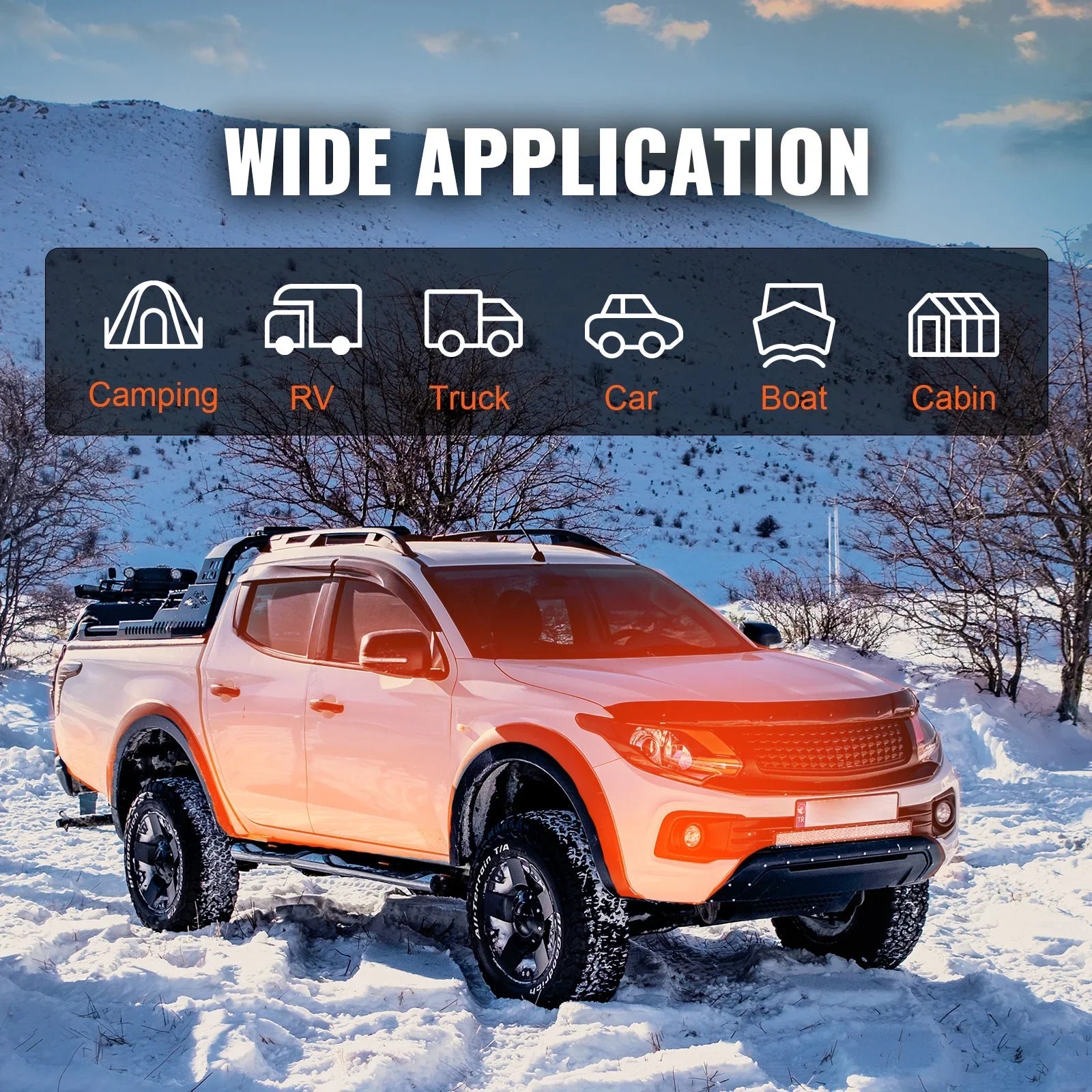 8kW Diesel Air Heater, Bluetooth App Controlled All-in-One Diesel Heater with Auto Height Adjustment, Remote Control and LCD, Portable Parking Heater for Home RV Trailer Camper Van Boat