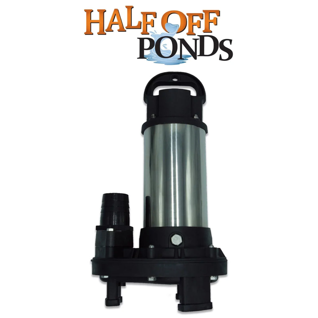 HALF OFF PONDS Piranha Series 6,300 GPH Direct Drive Submersible Pump for Water Gardens, Ponds and Waterfalls - PN-6300