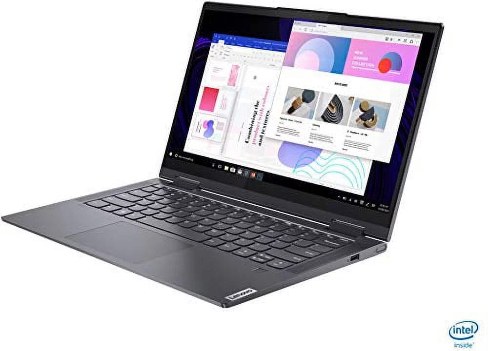 2022 Yoga 7i 2-in-1 Laptop 14 inch FHD Touchscreen Intel EVO Platform 11th Core i7-1165G7 Iris Xe Graphics 12GB DDR4 512GB SSD WI-FI 6 Thunderbolt 4.0 Backlit KB with Fingerprint Windows 10