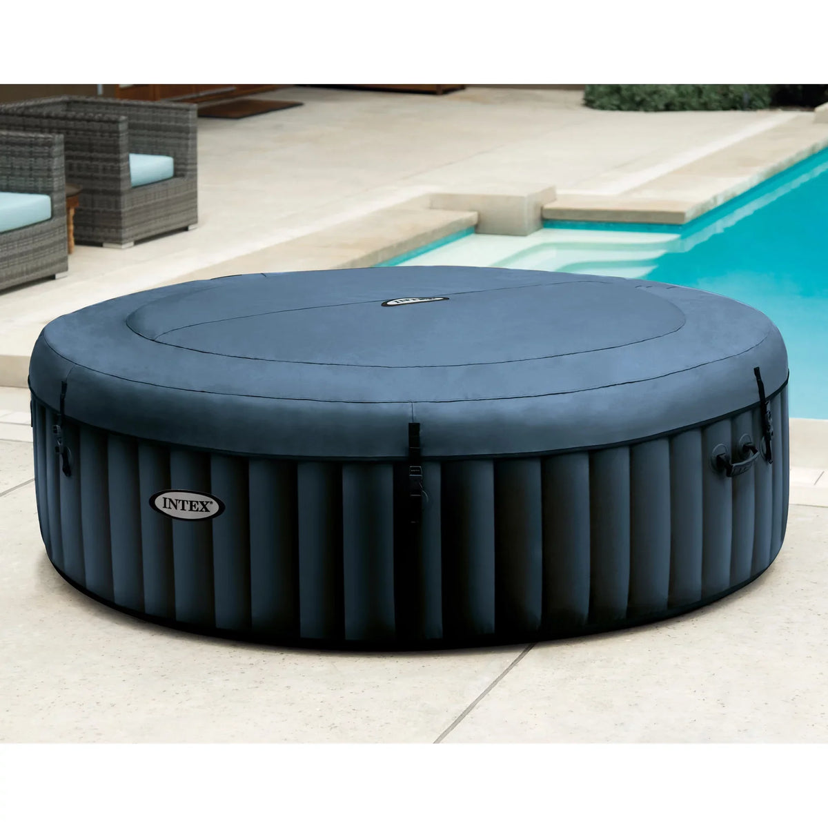 Intex PureSpa Plus Blow-up Bubble Jet Spa & Replacement Filters (6 Pack)