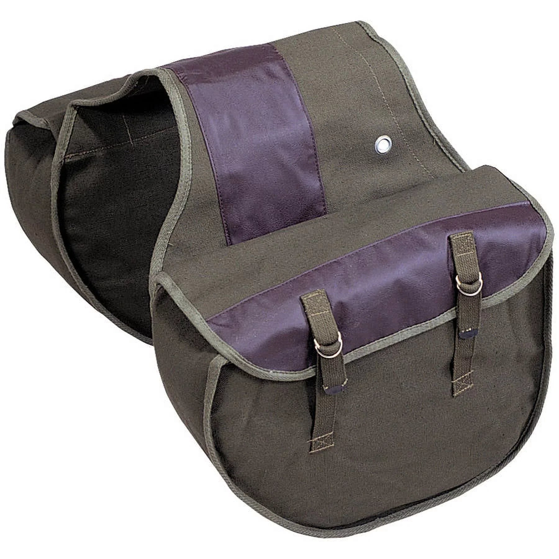 Stansport Canvas Saddle Bag, Black Onyx