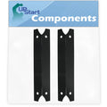 2-Pack BBQ Grill Heat Shield Plate Covering Replacement Parts for Charmglow 810-6830-0 - Compatible Barbeque Porcelain Steel Flame Tamer, Flavorizer Bar, Vaporizer Bar, Burner Cover 17 3/4"