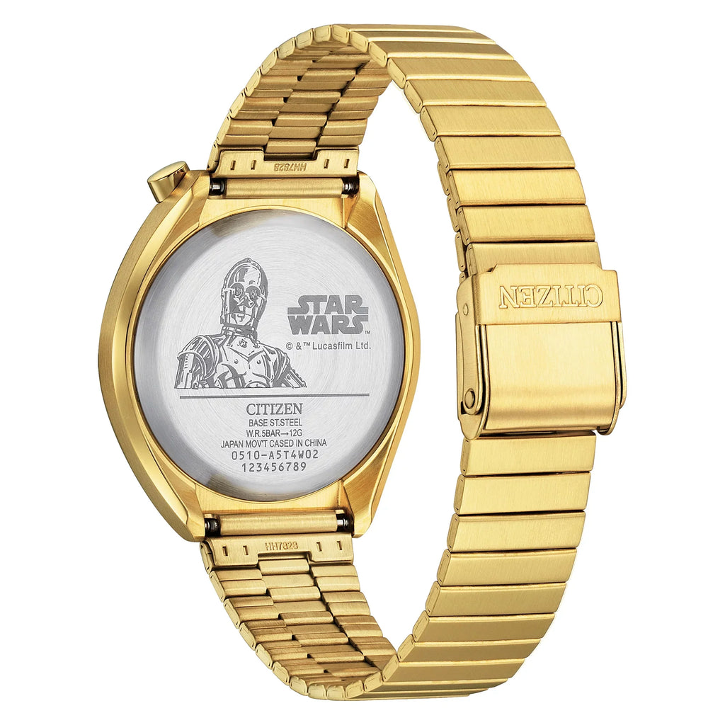 Citizen Unisex Star Wars C-3PO Goldtone Chronograph Quartz Watch AN3662-51W