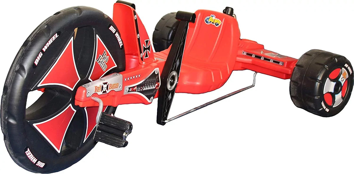 The Original Big Wheel Sidewinder 16” X-TREME Racer Tricycle for Boys & Girls 5-10 Years of Age - Made in USA(Red Baron)