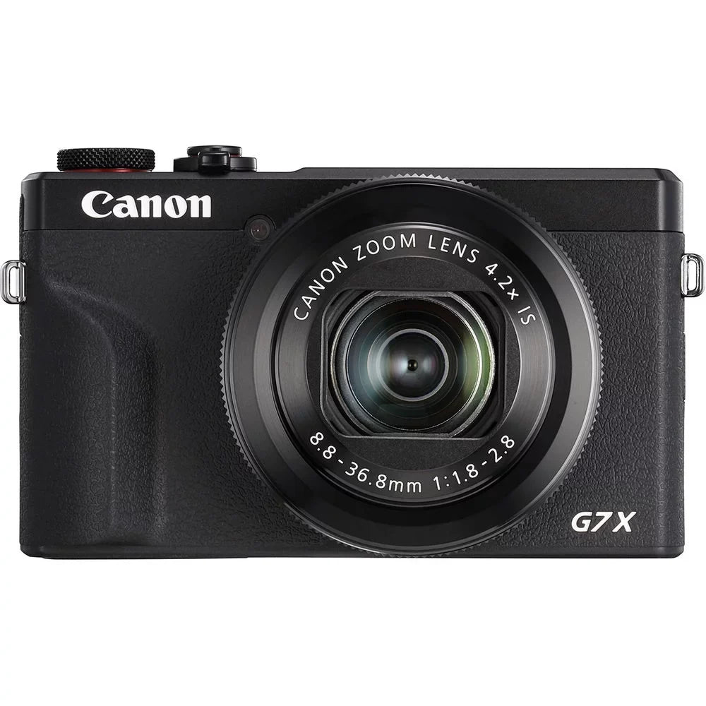 Canon PowerShot G7 X Mark III Digital Camera (Black) + Extra Battery + Flash - 64GB Kit