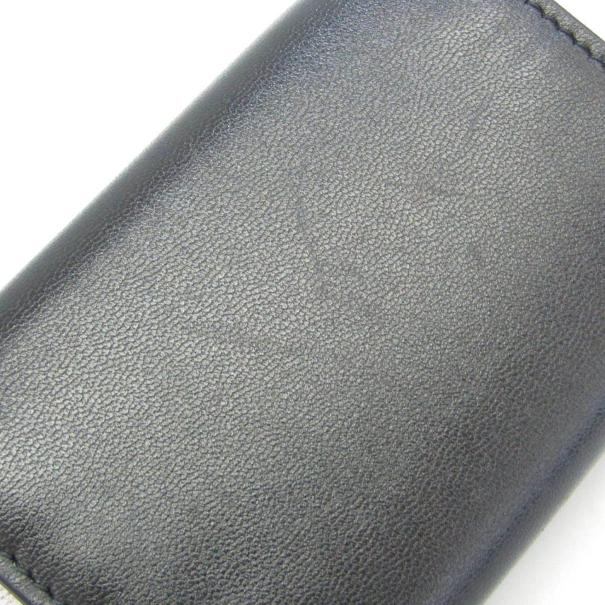 Pre-Owned Balenciaga Cache Mini 593813 Men,Women Leather Wallet (tri-fold) Black (Good)