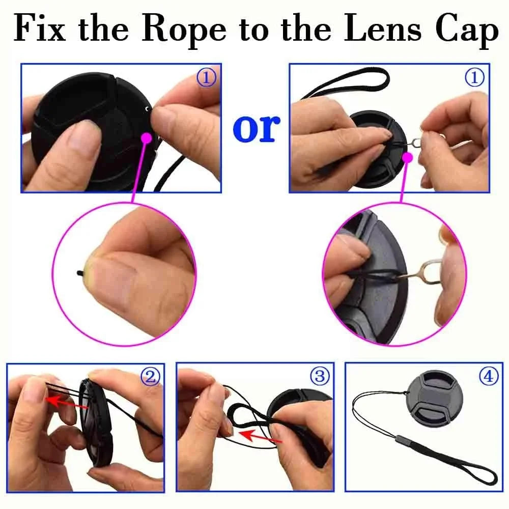 40.5mm Snap-on Lens Cap Cover with Keeper for Sony E-Mount 16-50mm F3.5-5.6 Lens for Sony Alpha a6600 a6500 a6400 a6300