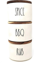 Rae Dunn Canister Set SPICE, BBQ, RUB