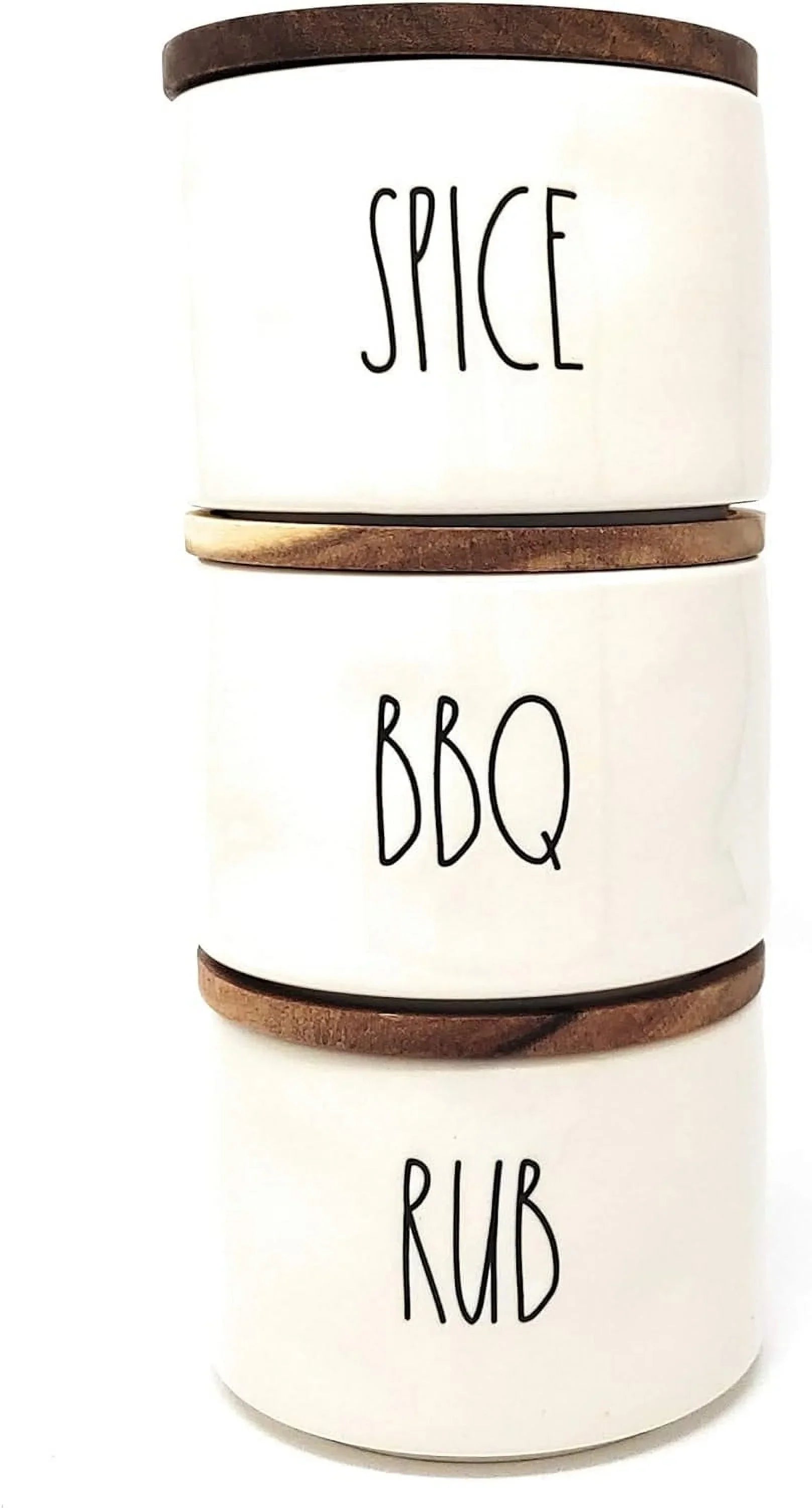Rae Dunn Canister Set SPICE, BBQ, RUB