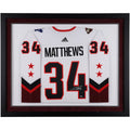 Auston Matthews Toronto Maple Leafs Autographed Deluxe Framed 2022 NHL All-Star Game White Adidas Authentic Jersey