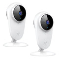 Victure Wi-Fi Enabled, 1080P Indoor Smart Home Security Camera with Color Night Vision, White, 2 Pack