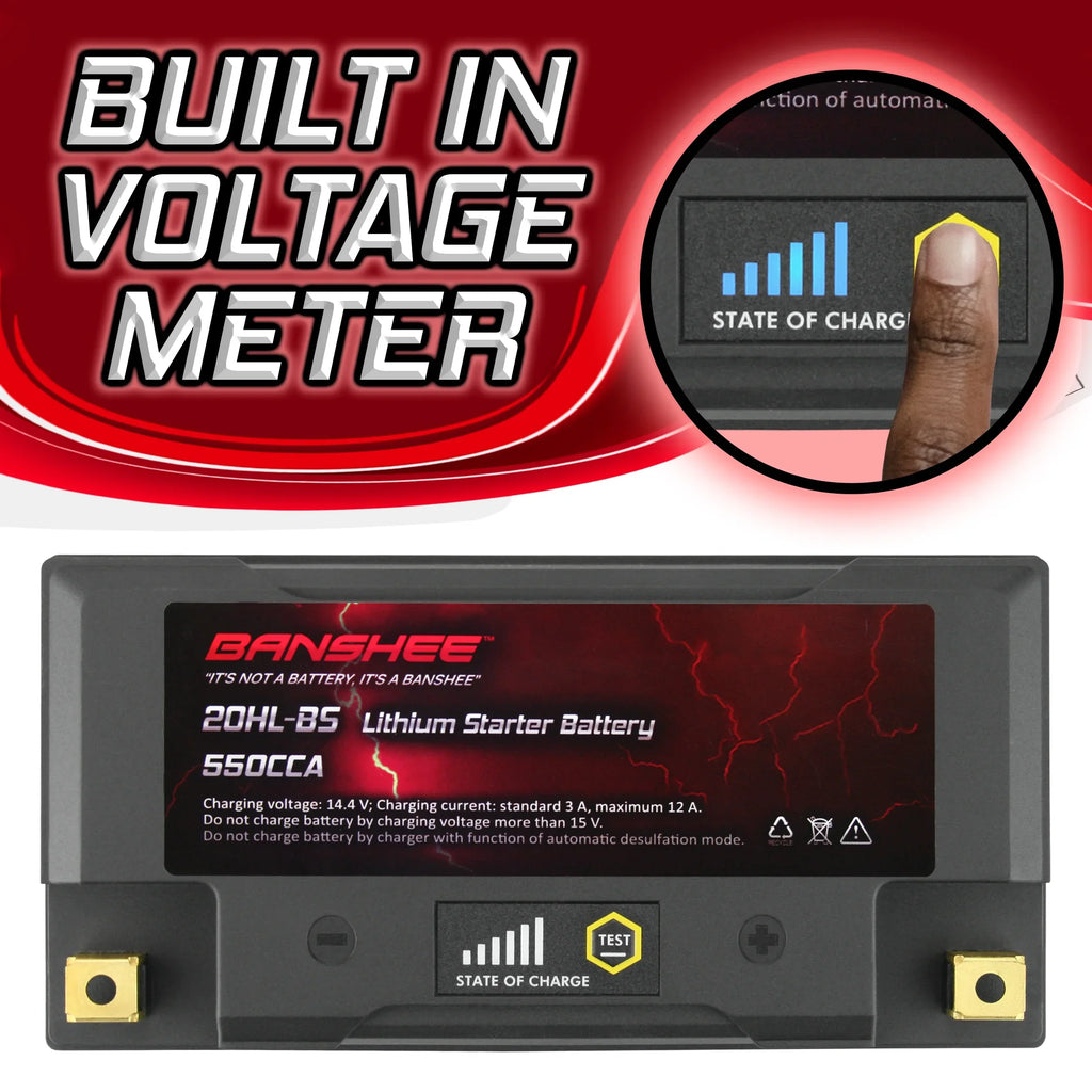 Banshee YTX20L-BS LiFePO4 Motorsports Battery Compatible with Sea-Doo 3D RFI 2005 to 2005