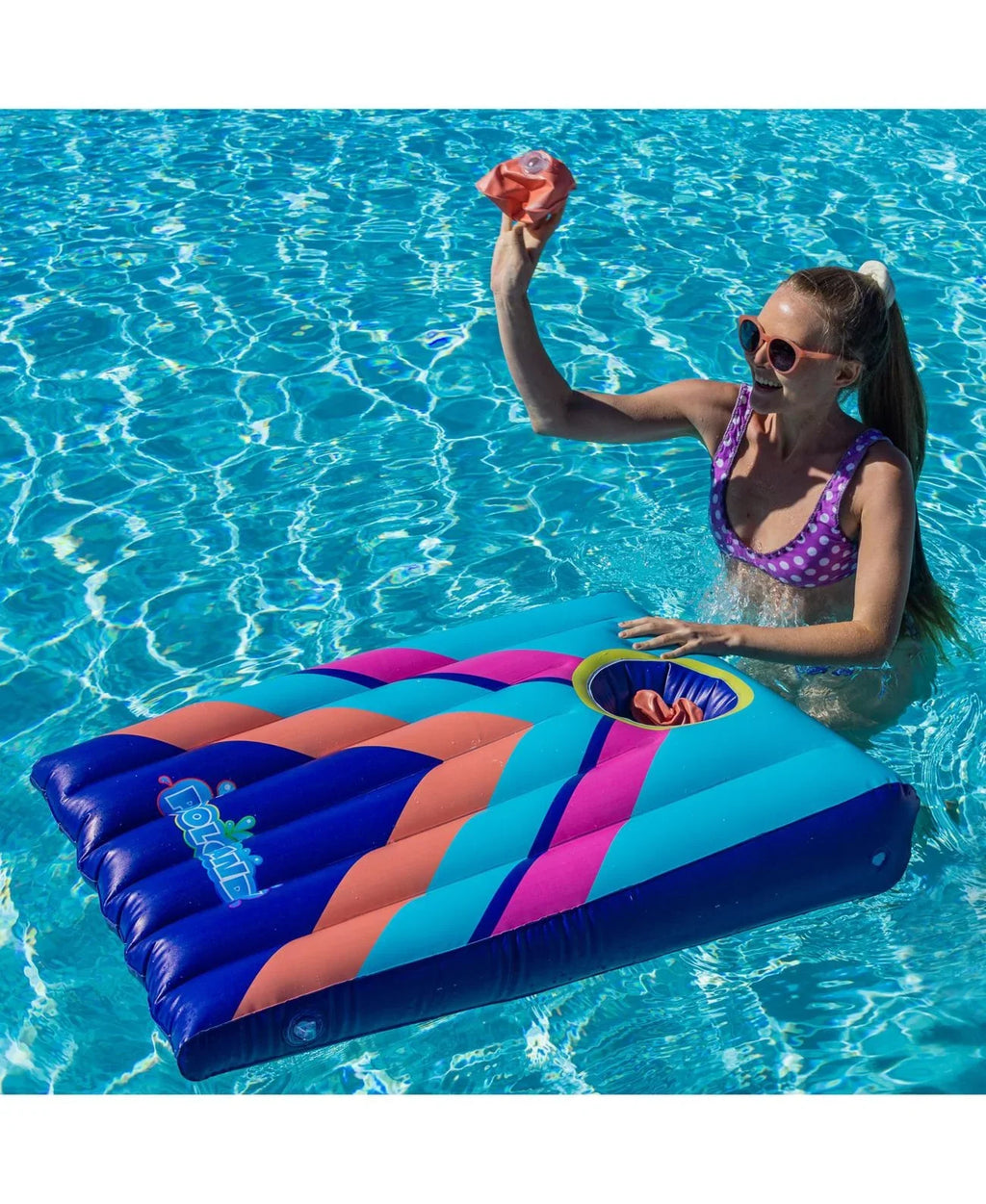 PoolCandy 2 or More Players Blow-up Cornhole PC3106BL